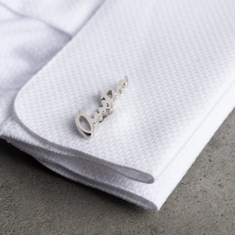 Personalized Signature Style Name Cufflinks - Giva