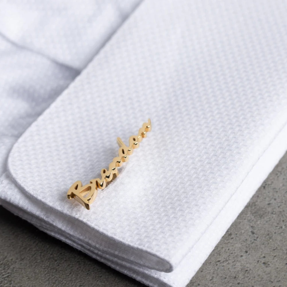 Personalized Signature Style Name Cufflinks - Giva