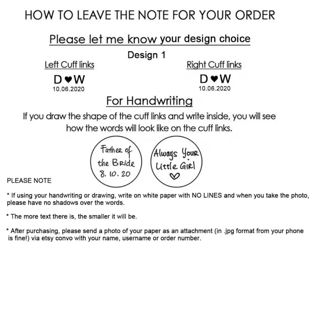 Personalized Initial Engraved Cufflink - Giva