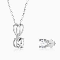 Classic Silver Zircon Set