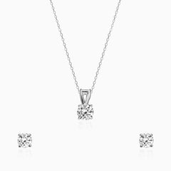 Classic Silver Zircon Set