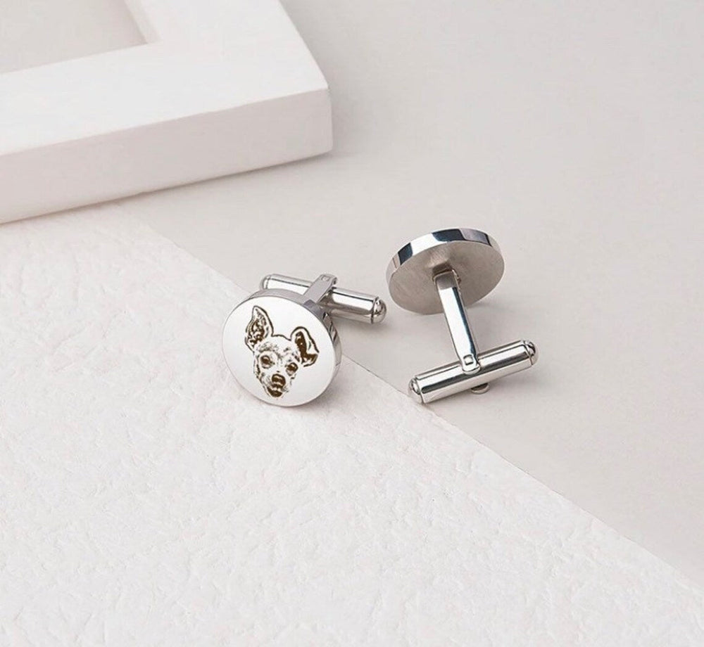 Custom Pet Engraved Cufflinks - Giva