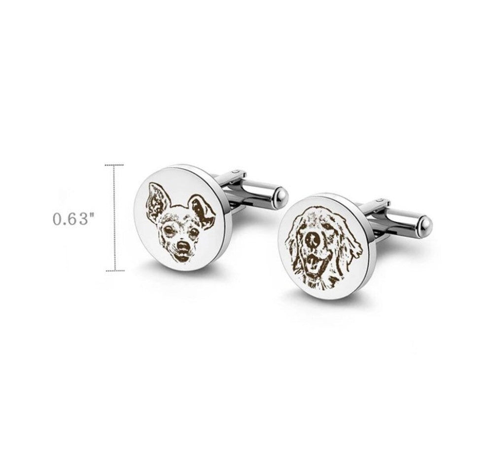 Custom Pet Engraved Cufflinks - Giva