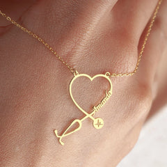 Doctor Stethoscope Necklace, Medical Charm for Doctors, cardiologists, heart doctor, Personalized Name Stethoscope Necklace, Stethoscope