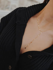 Lariat Necklace, Dainty Drop Name Necklace, Long Y Necklace, Shaped Necklace, Unique Customize Necklace, Initial Necklace